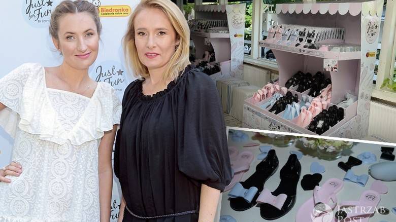 Projektantki LOFT37 Joanna Trepka i Paulina Ada Kalińska, prezentacja kolekcji butów i akcesoriów "Just For Fun" marki LOFT37 i sieci Biedronka (fot. AKPA)