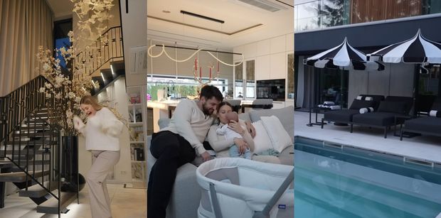 W takiej willi mieszkają Andziaks i Luka: marmury, podświetlana wanna i ogród z basenem. Niezły luksus? (ZDJĘCIA)