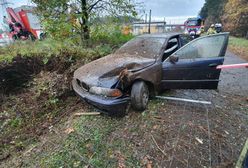 Dachowanie na Autostradzie Wolności. Jedna osoba jest ranna