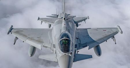 Incydent z niemieckim Eurofighterem. Zderzył się z dronem