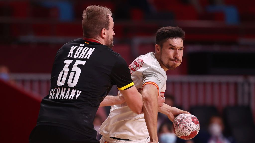 Getty Images / Dean Mouhtaropoulos / Na zdjęciu od lewej: Julius Kuehn i Alex Dujshebaev