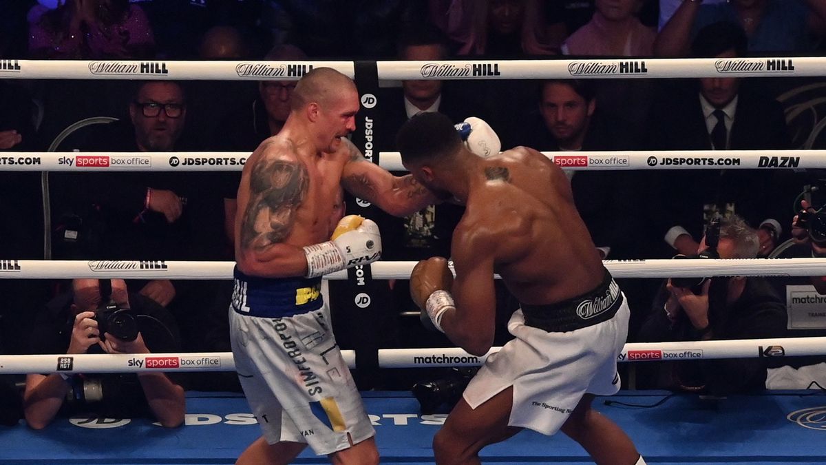 Ołeksandr Usyk i  Anthony Joshua