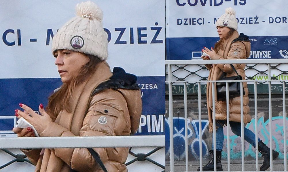Anna Mucha "ucina komara" na fotelu u fryzjera