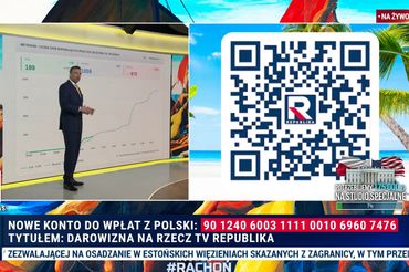 Michał Rachoń i zbiórki TV Republika