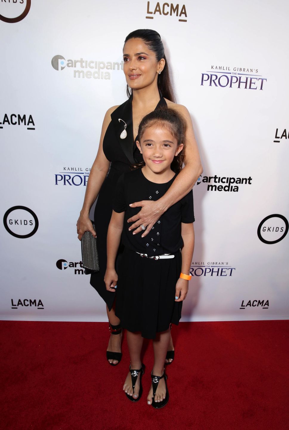 Salma Hayek z córką w 2015 roku 