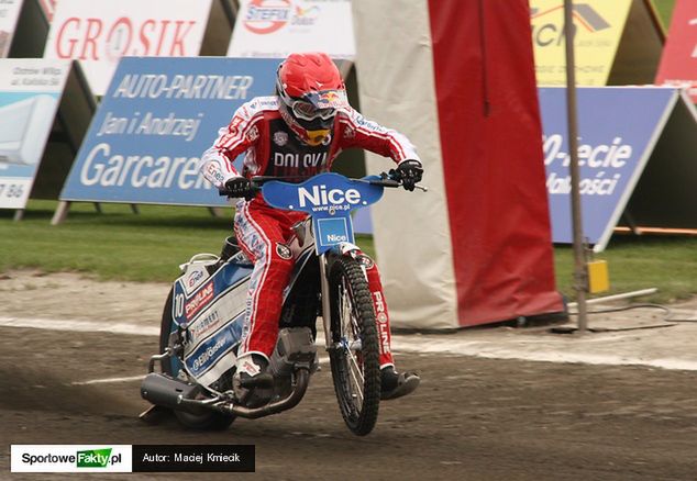 Jarosław Hampel w meczu Polska - Rosja w Ostrowie wywalczył komplet 15 punktów