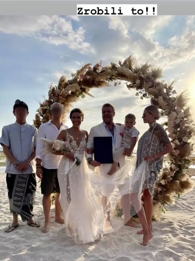 Ślub odbył się na balijskiej plaży