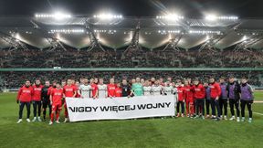 Wspaniały gest piłkarzy Legii i Wisły Kraków. "Nigdy więcej wojny"
