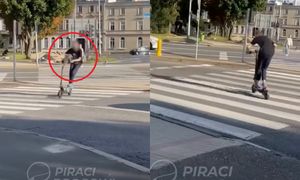 Blisko 100 tysięcy wyświetleń. "Klaun na hulajnodze". Szokujące wideo