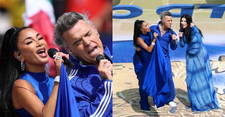 Robbie Williams, Nicole Scherzinger i Laura Pausini wystąpili podczas finału mundialu. Fani ostro: "Dajcie już grać w piłkę, na litość boską"