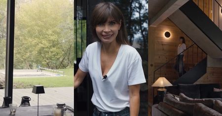 Agnieszka Dygant odsłoniła wnętrza LEŚNEJ WILLI: przytulny salon, elegancka łazienka, basen w ogrodzie (ZDJĘCIA)