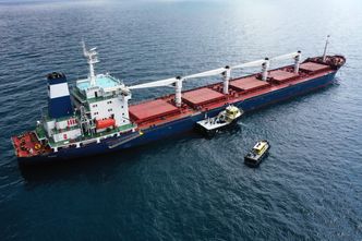 Ukraina zawiesza nowy korytarz zbożowy. Statkom zagrażają rosyjskie samoloty