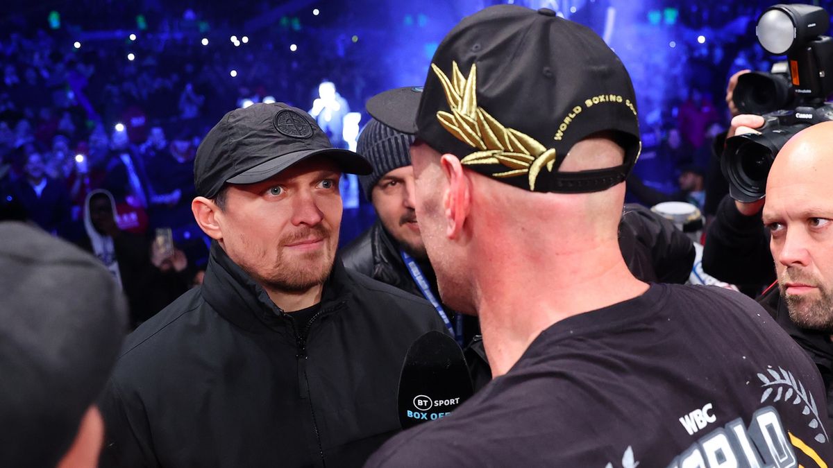 Zdjęcie okładkowe artykułu: Getty Images / Mikey Williams/Top Rank Inc / Na zdjęciu: Ołeksandr Usyk (z lewej) i Tyson Fury