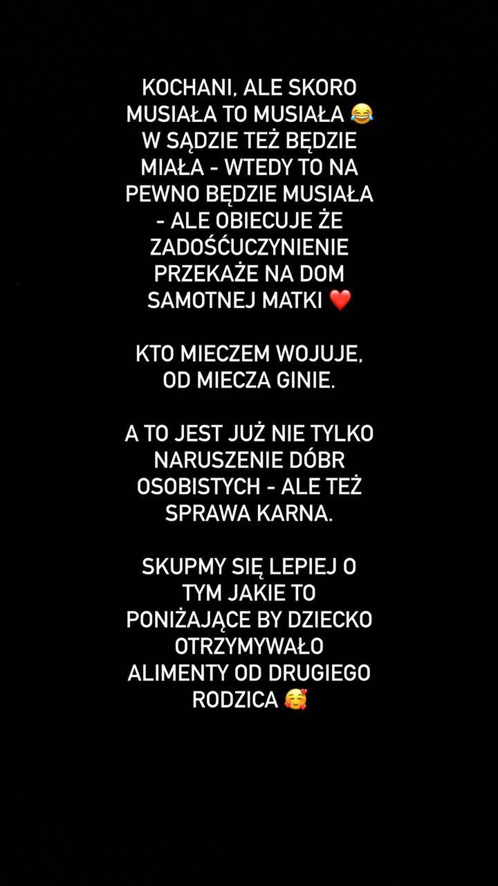 Ewelina Taraszkiewicz odpowiada Paulinie Nowickiej
