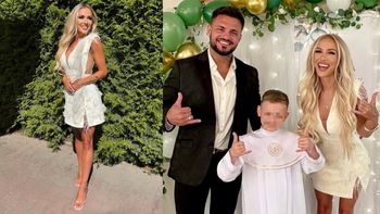 Eliza Trybała pozuje na komunii w "mega skromnej" sukience mini i zapowiada odważniejszą stylizację na sakrament córki: "Będzie bardziej PO MOJEMU" (FOTO)