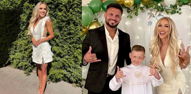 Eliza Trybała pozuje na komunii w "mega skromnej" sukience mini i zapowiada odważniejszą stylizację na sakrament córki: "Będzie bardziej PO MOJEMU" (FOTO)