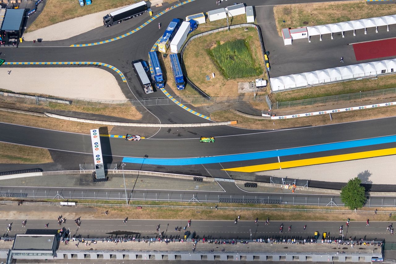 24h Le Mans 2023 widziane ze sterowca Goodyear Blimp