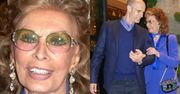 Sophia Loren w królewskim błękicie je kolacje z synem w greckiej restauracji (ZDJĘCIA)