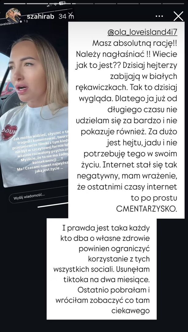 Celebrytki grzmią ws hejtu w sieci po śmierci Soni Szklanowskiej