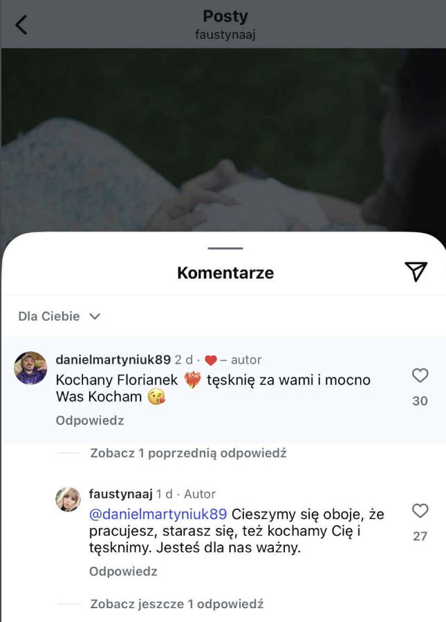 Daniel Martyniuk skomentował zdjęcie żony z synem