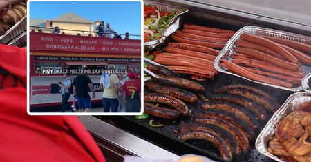 Ceny w punkcie gastro na stadionie Euro U-21 na Słowacji. Grali tam Polacy