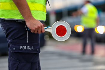 Jechał kosiarką po ścieżce rowerowej i przewoził drewno. Miał ponad 2 promile