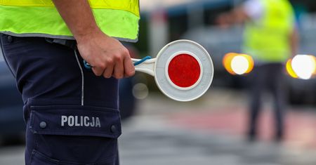 Jechał kosiarką po ścieżce rowerowej i przewoził drewno. Miał ponad 2 promile