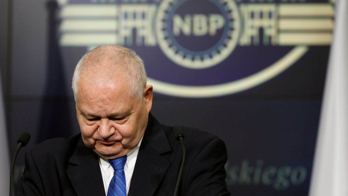 Adam Glapinski, governor of Poland's central bank, also known as Narodowy Bank Polski (NBP), during a news conference in Warsaw, Poland, on Wednesday, Feb. 9, 2022. Poland increased borrowing costs for a fifth consecutive month to an almost nine-year high as pressure grows on the central bank to tame record inflation in eastern Europe's largest economy. Photographer: Piotr Malecki/Bloomberg via Getty Images