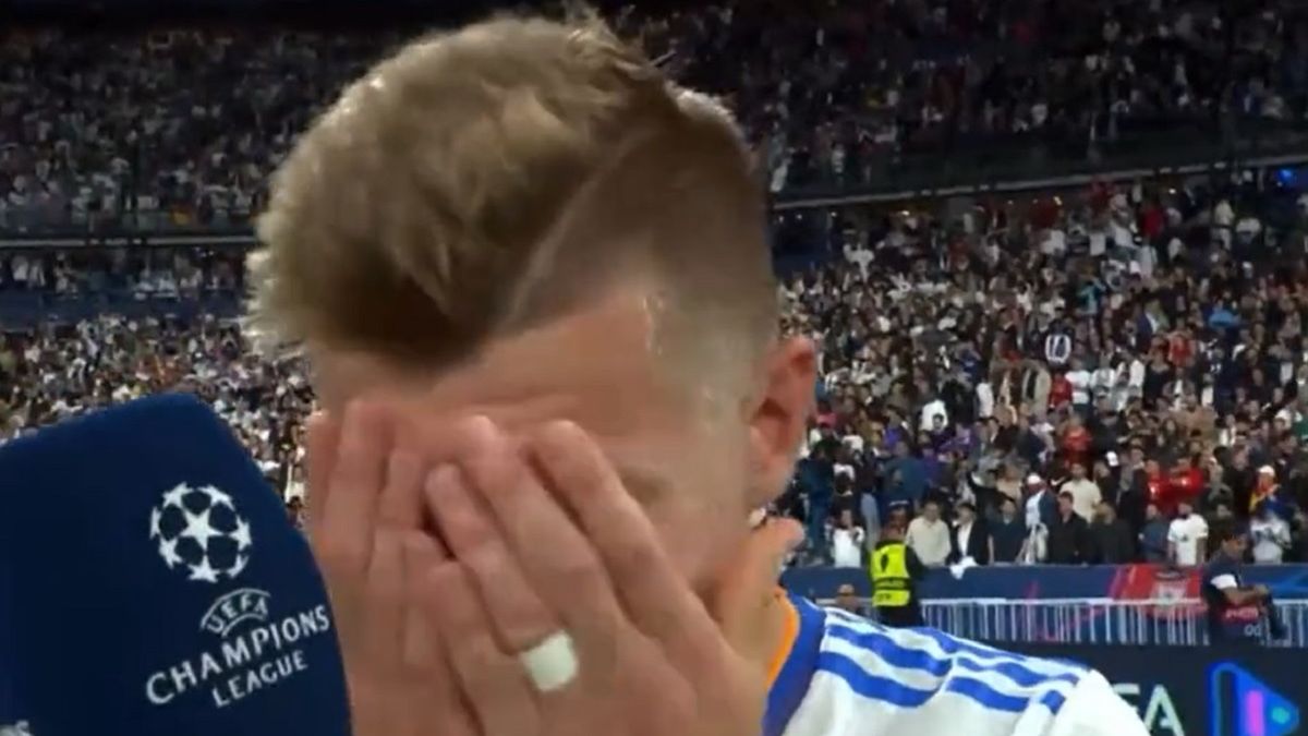 Zdjęcie okładkowe artykułu: Twitter /  / Na zdjęciu: Toni Kroos podczas wywiadu