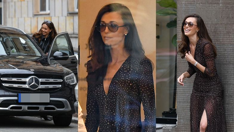 Izabella Krzan zajechała do butiku Mercedesem 
