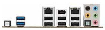 płyta gł&oacute;wna Intel DX79SI Extreme Series - tylny panel