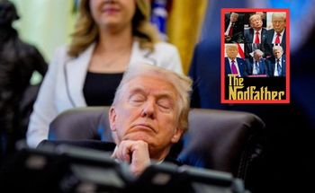 Trump przysnął w Gabinecie Owalnym? Już są memy