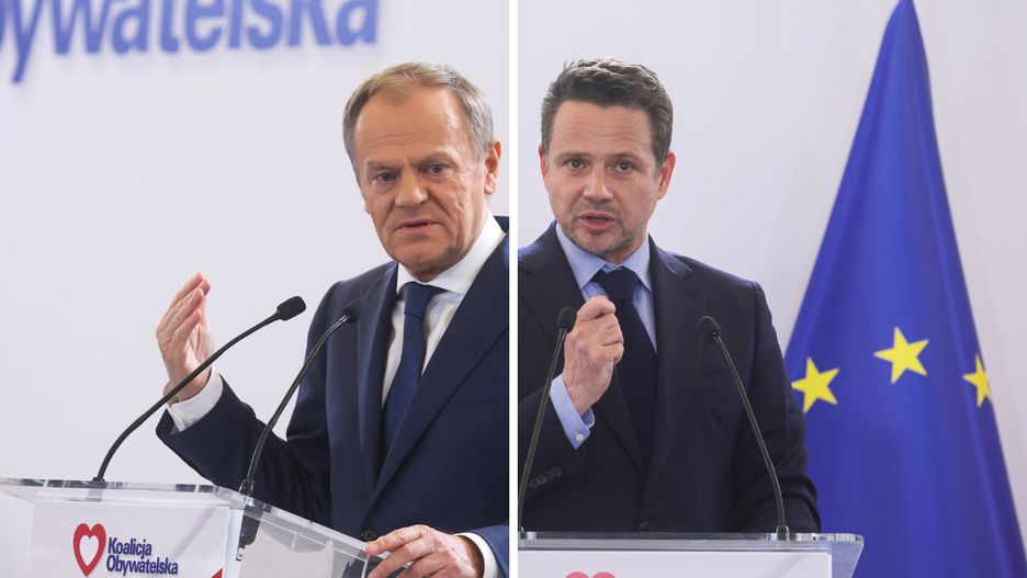 Donald Tusk i Rafał Trzaskowski