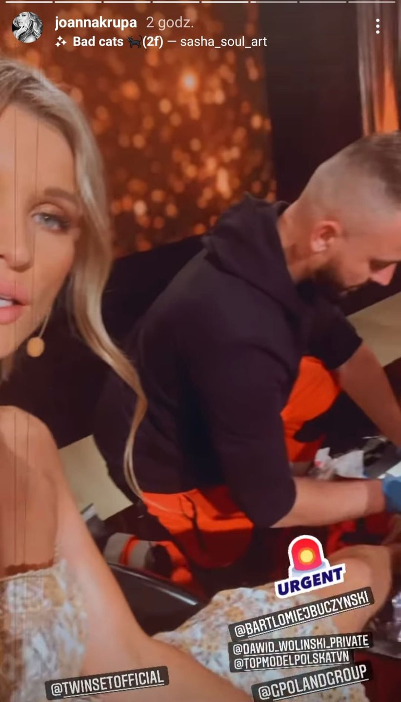 Joanna Krupa na planie castingu do Top Model 11