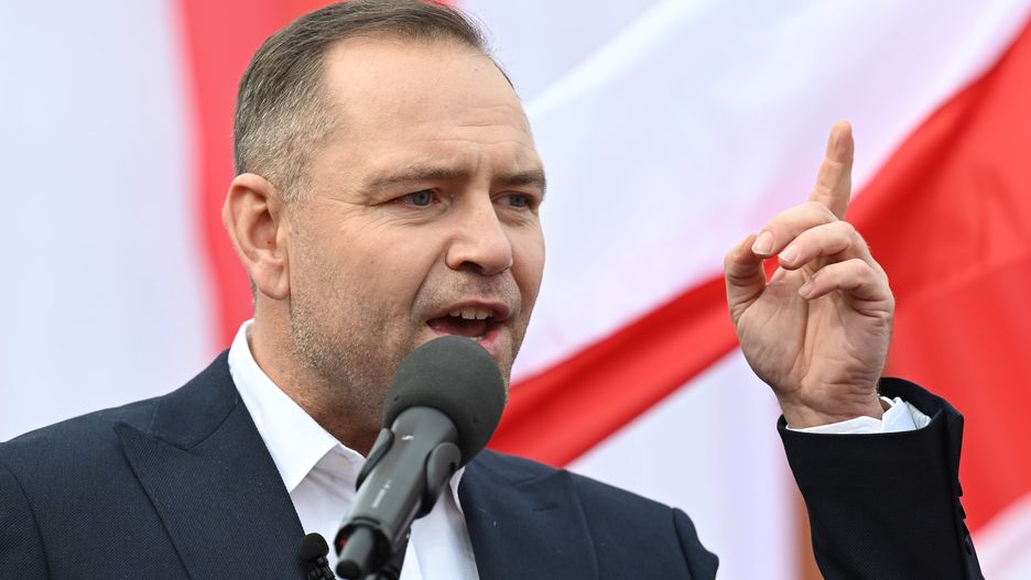 Karol NawrockiAdam War�awabriefing, kampania, objazd kraju, PiS, polityk, polityka, prezydencka, prezydenckie, targowisko, wizyta krajowa, wyborcza, wybory, wybory prezydenckie, kandydat