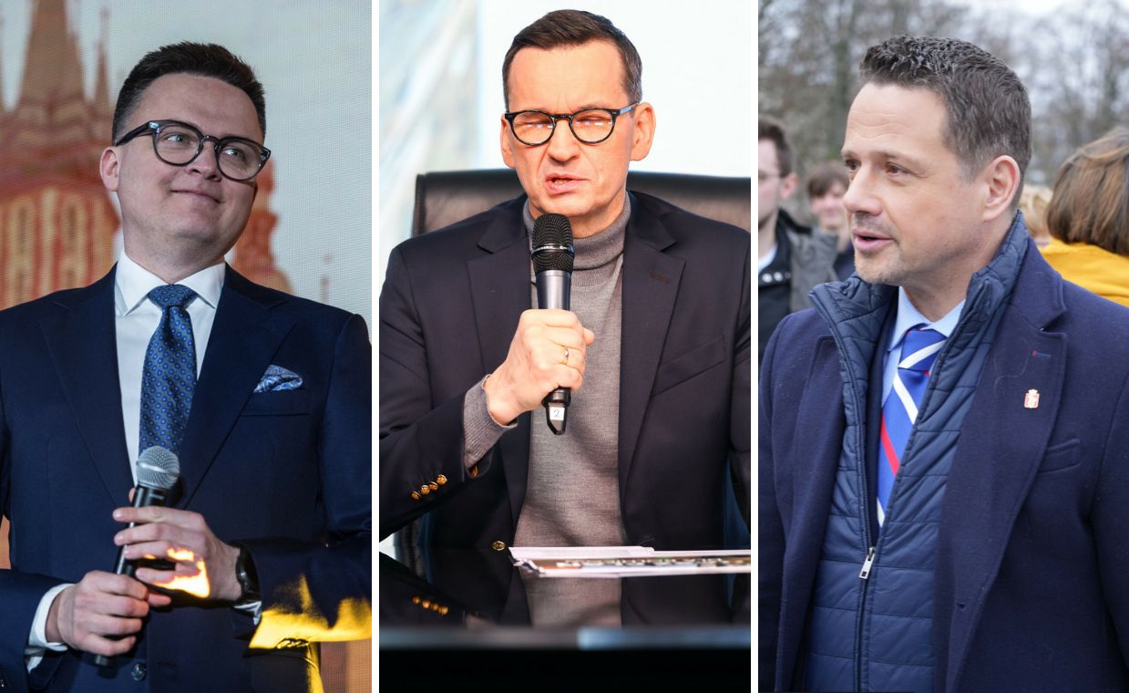 Szymon Hołownia, Mateusz Morawiecki, Rafał Trzaskowski