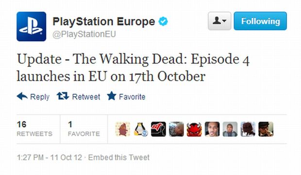 Krótka piłka: Możecie już przestać odświeżać PlayStation Store [The Walking Dead]