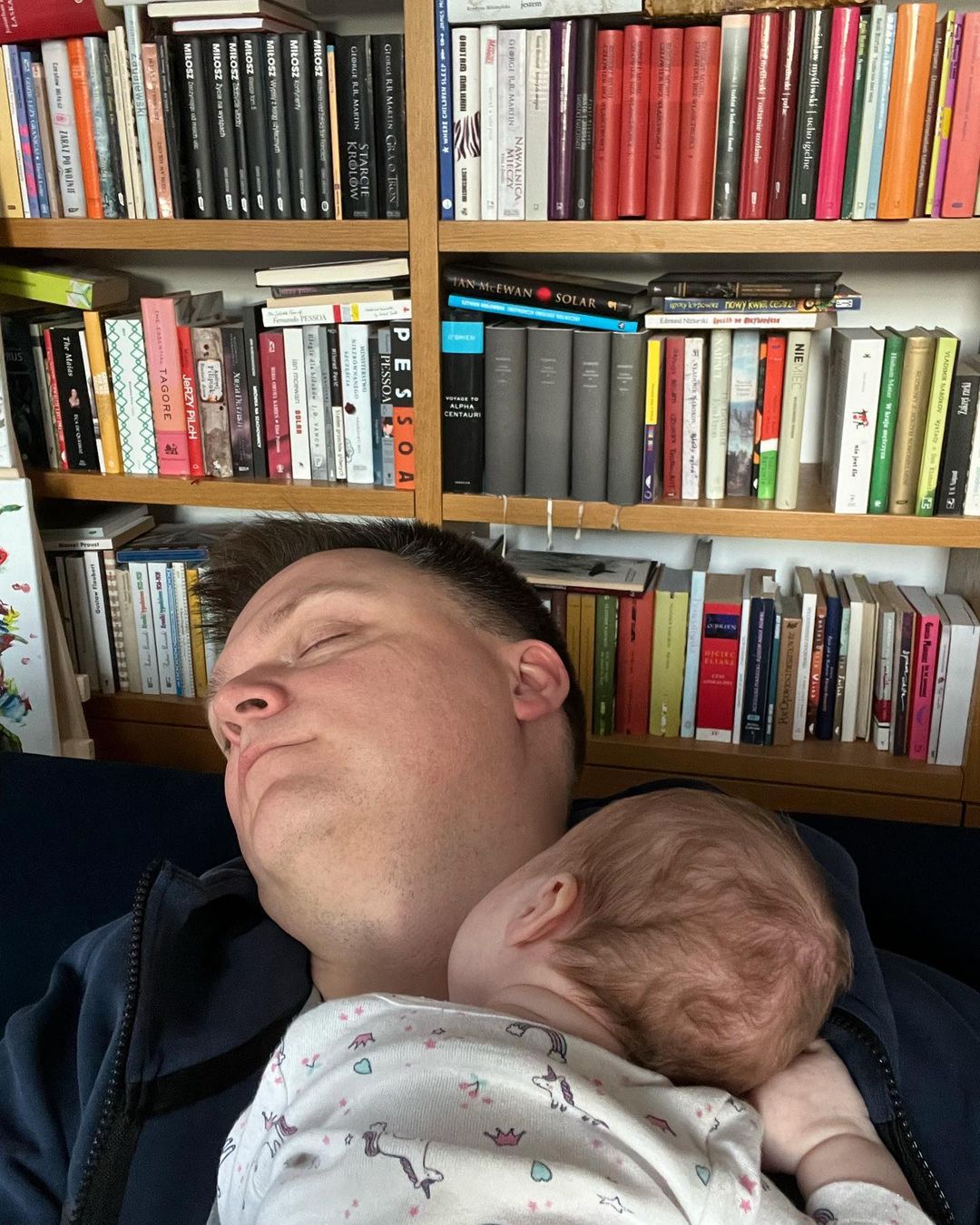 Szymon Hołownia z córką Elżbietą