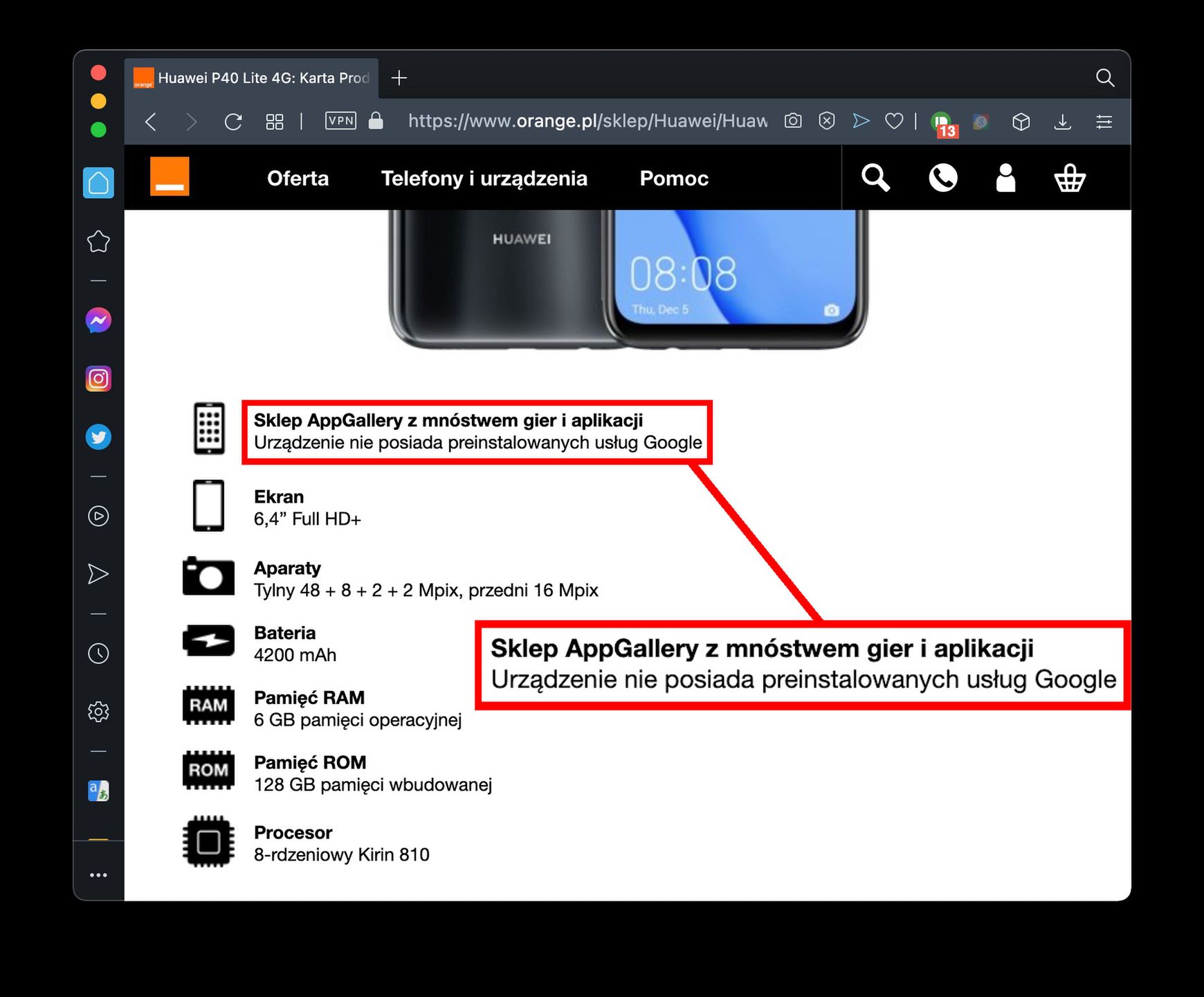 Zamówiła telefon Huaweia w sieci Play. Ma do operatora żal 3