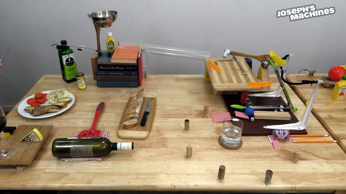 Crazy Machines w prawdziwym życiu. Joseph's Machines i zwariowane instalacje na YouTube 1