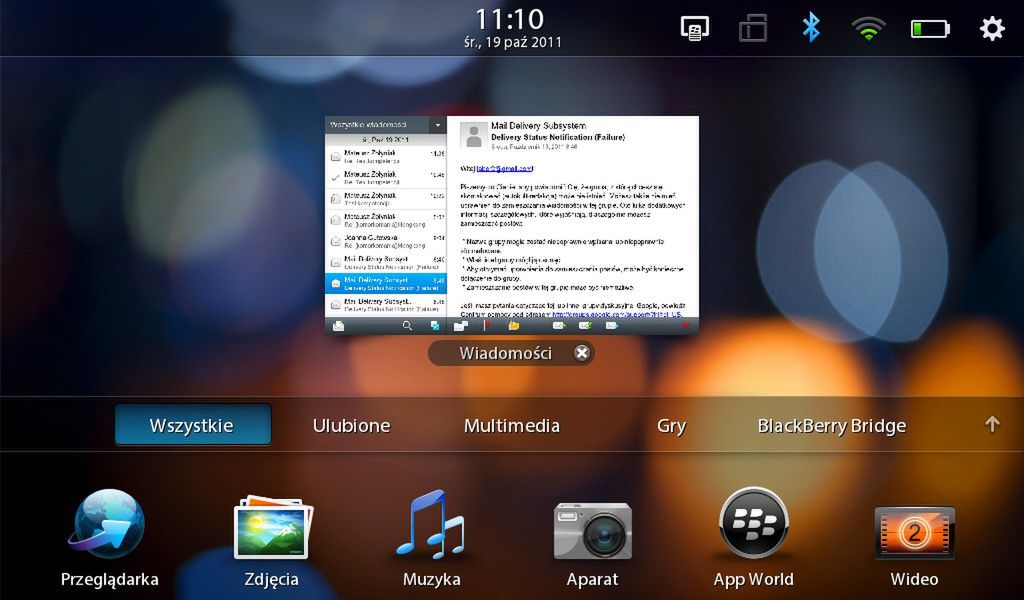 BB Tablet OS- multitasking