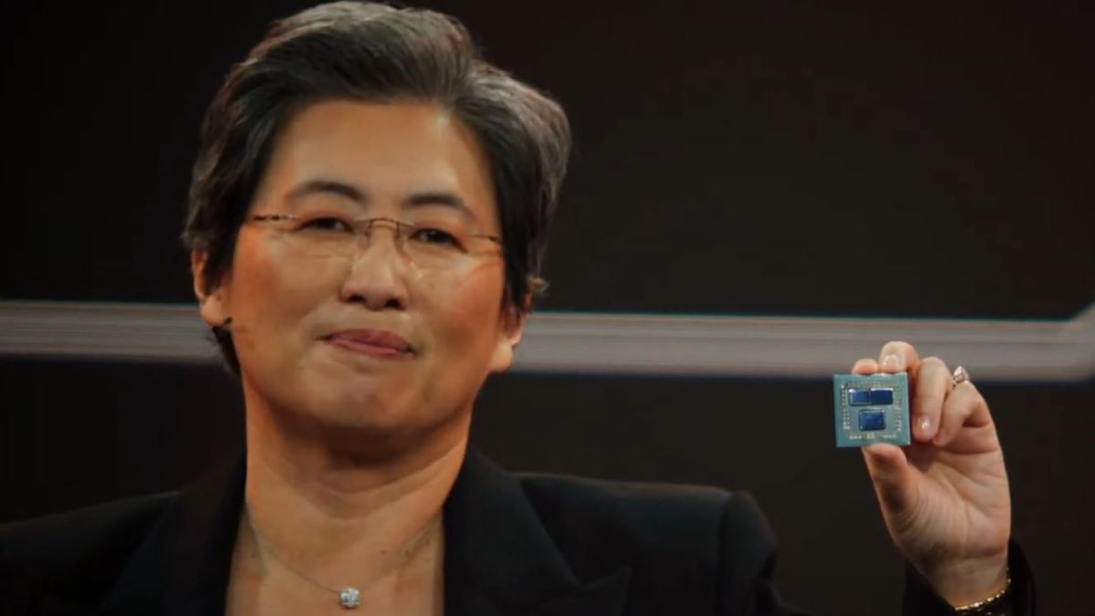 Lucy Su prezentuje prototypowy procesor Ryzen wykorzystujący pamięć podręczną 3D V-Cache