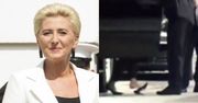 Agata Duda została "kopciuszkiem" Białego Domu. Zgubiła but przed limuzyną... (WIDEO)