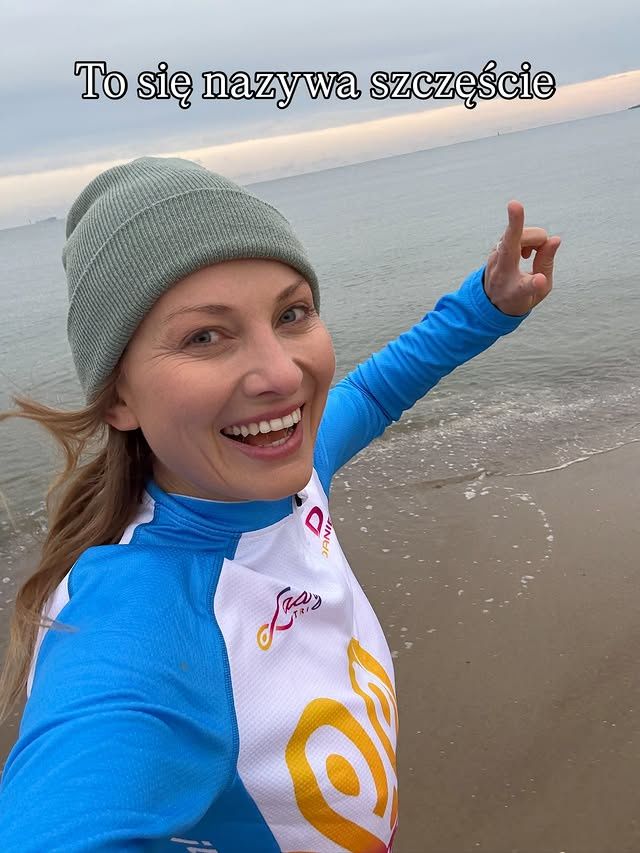 Joanna Moro wskoczyła do lodowatej wody