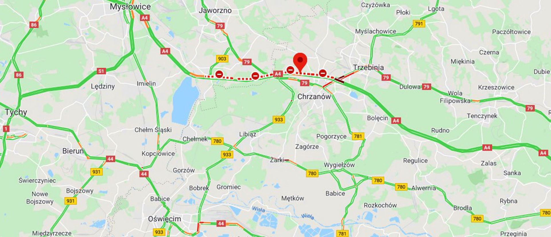Tragiczny wypadek na A4 pod Chrzanowem. Zabity i ranni