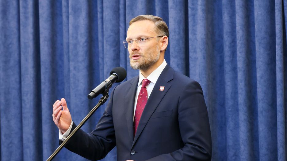 Warszawa, 27.08.2025. Szef KPRP Zbigniew Bogucki podczas konferencji prasowej po posiedzeniu Rady Gabinetowej, 27 bm. w Pałacu Prezydenckim w Warszawie. (mr) PAP/Albert Zawada