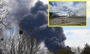 Kłęby czarnego dymu nad Chełmem. Zwołano sztab kryzysowy