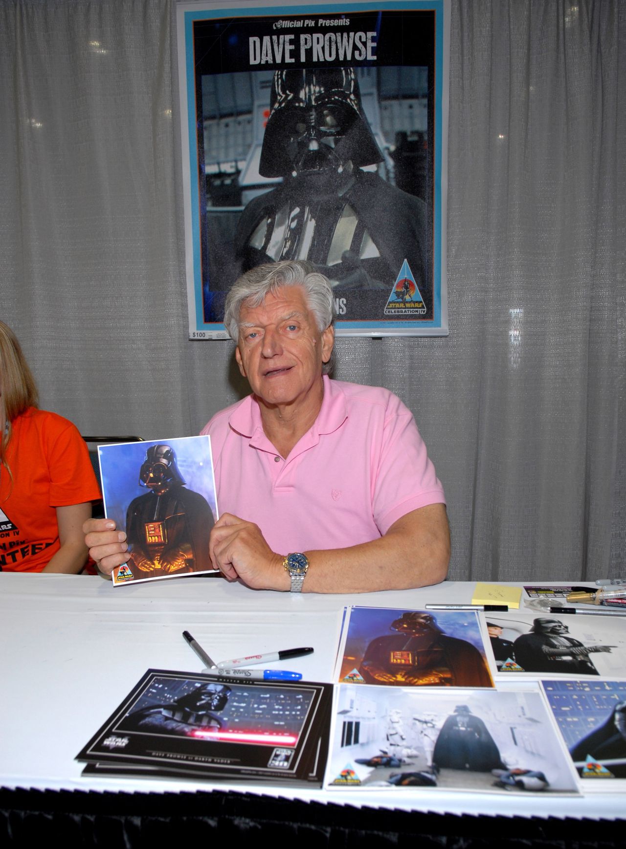 David Prowse na konwencie fanów "Gwiezdnych wojen", 2007 r,