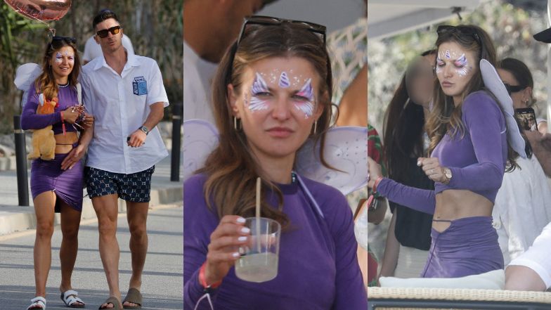 Anna i Robert Lewandowscy zorganizowali Laurze beach party