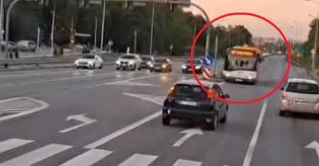 Szokujące nagranie. Autobus miejski jechał pod prąd